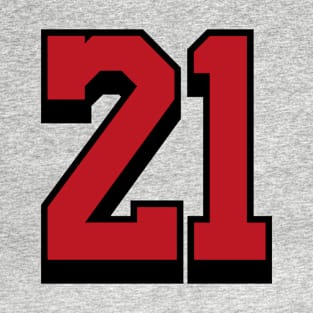 Baseball number 21 T-Shirt